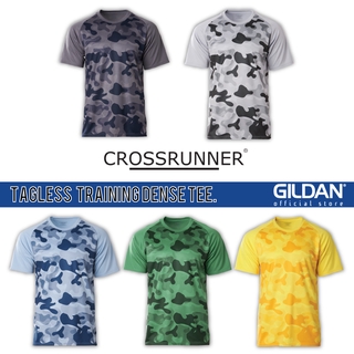 Crossrunner เสื้อกีฬาแขนสั้น ลายดอกเดซี่ สีเขียวอ่อน สีเทาอ่อน สีฟ้า สําหรับผู้ชาย และผู้หญิง CRR1800