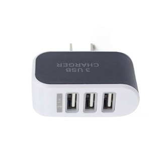 Universal Candy Color 3 USB Multi-Port Wall Charger US Plug Wall Adapter Cube Fine globaltop