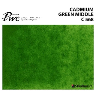 ShinHan PWC 568 C Cadmium Green Middle 15ml (S1210153-0568) / สีน้ำเกรด Premium Artist 15ml 568 แบรนด์ ShinHan