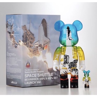 BearBrick Space shuttle Launch Ver. 400%+100% แกะเช็ค สภาพดี  พร้อมส่ง!