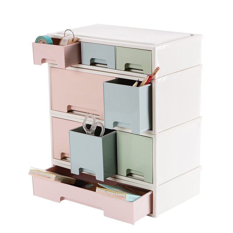 【Storage】Home Drawer Cosmetic Storage Box Office Desktop Organizer Box