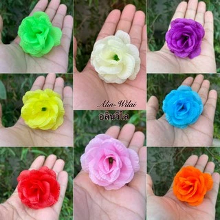 ดอกกุหลาบมอญ (บาน) สีล้วน ถุงละ 50/100 ดอก