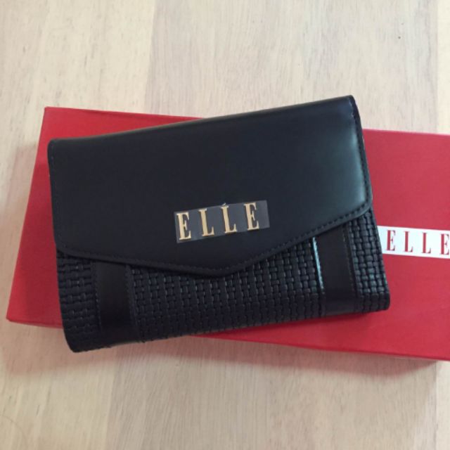 กระเป๋าสตางค์Elleใบกลาง3พับ
