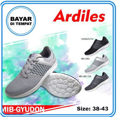 รองเท้าผ้าใบผู้ชาย รองเท้า -GYUDON- สีเทาอ่อน/สีเทาเข้ม ไซส์ 38-43