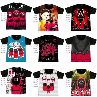 เสื้อเด็ก เสื้อกีฬาเด็ก  เสื้อผ้ามัน ใส่สบาย เสื้อยืดเท่ๆ Squid game