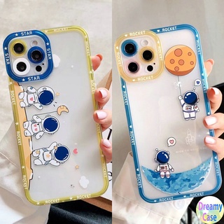 เคสโทรศัพท์มือถือนิ่ม ป้องกันเลนส์ ลายจรวดนักบินอวกาศ ดาว สําหรับ Realme 9i 9 8 7 6 3 Narzo 20 Pro 5G 4G C35 C31 C21Y C21 C20 C11 2021 2020 C15 8i 7i C17 5 5S 5i 6i