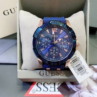 Guess🌸แท้ (เครื่องหิ้ว) ตัวเรือนสายยาง 🌸พร้อมกล่อง + อุปกรณ์ ⭐️รับประกันตัวเครื่อง 1ปี Code:W9D090165