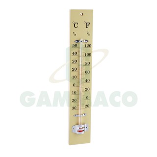 เทอร์โมมิเตอร์แบบแขวนผนังบนแผ่นไม้ (-30 - 50 ํC) / Wall Thermometer, Wooden Base (-30 - 50 ํC) [30Y310]