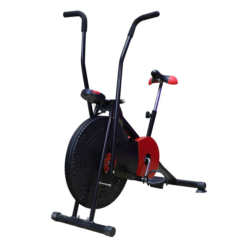 เครื่องจักรยาน TV DIRECT สีแดง-ดำ จักรยานฟิตเนส เครื่องออกกำลังกาย กีฬาและฟิตเนส CYCLING MACHINE TV DIRECT AIR BIKE RED-