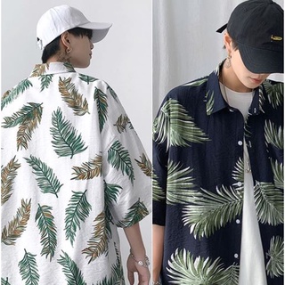 เสื้อฮาวาย เสื้อเชิ้ต ไซส์ใหญ่ oversize หล่อ เท่ 4XL 5XL มีของ พร้อมส่ง