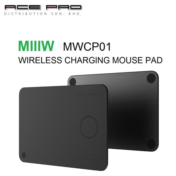 Miiiw Wireless Charger Gaming Mouse Pad - Qi ชาร์จ Slim Design Smartpad RGB Light MWSP01 Mousepad