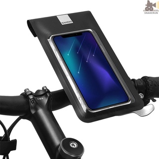 Snakerun Touch screen Bike Phone Bag Waterproof Phone Holder Ultralight Cycling Tube Front Frame Bag Bicycle Bag Cellphone Pouch Fitness Equipment Bicycle Storage Bag  Bike Accessories