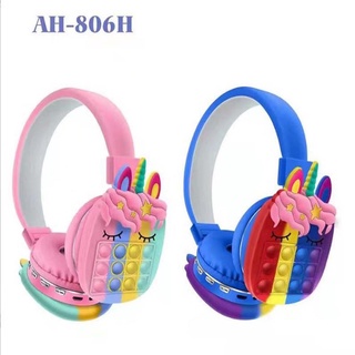 NEW Pop It Decompression Kids Headset Toy Fidget Wireless Headphone HOT SALE!