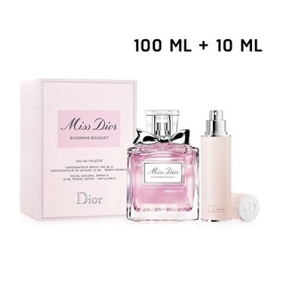 น้ำหอม แท้100% Set Christian Dior Miss Dior Blooming Bouquet EDT 100 ml. + 10 ml. Travel Spray Refillable