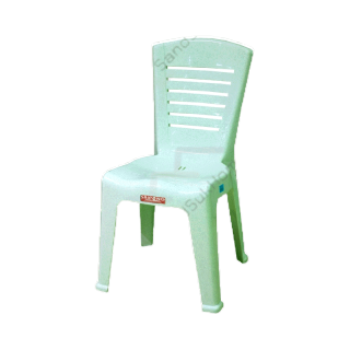 SandSukHome เก้าอี้พลาสติก เก้าอี้มีหลังพิง เก้าอี้นั่งทานข้าว มียางกันลื่น รุ่นC-98