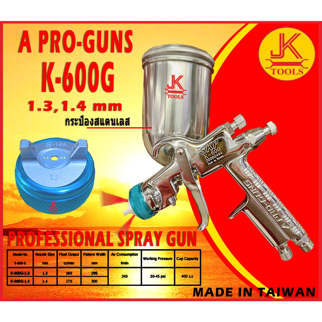 กาพ่นสี กาพ่นสีรถยนต์ K-600G (Air Spray Gun)