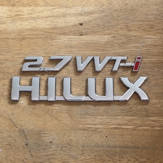 โลโก้ 2.7 VVI-i HILUX ตัวหนังสือข้างประตู (จำนวน 3 ชิ้น)