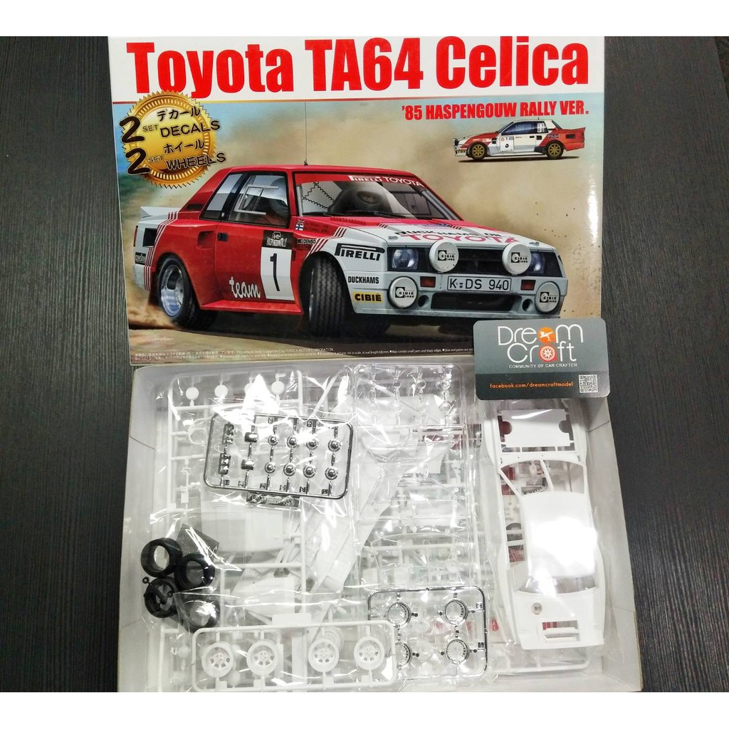 AOSHIMA 1/24 TOYOTA CELICA TA64 HASPENGOUW RALLY Ver. (โมเดลรถแข่ง Model DeamCraft)