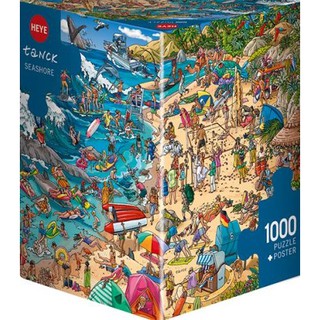 จิ๊กซอว์ 1000 pc PUZZLE HEYE - SEASHORE (Tanck) Triangular Box