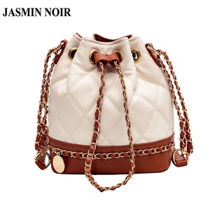 Jasmin NOIR กระเป๋าสะพายไหล่ สายโซ่ ลายสก๊อต สําหรับผู้หญิง