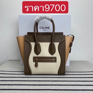 พรี Celine Luggage Micro 27cm กระเป๋าถือกระเป๋าหิ้วกระเป๋า​เก็บ​โทรศัพท์​หนังแท้แบรนด์เนน