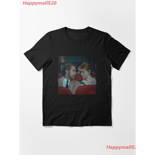 Tshirtคอลูกเรือcrew neck2021 La La Land Romantic Moment Artwork Print. Movie Fan Gift. Essential T-Shirt ผู้หญิง ดพิมพ์ล