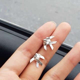 Little fish silver earrings ต่างหูปลาตะเพียน เงินแท้ ตะเพียนสาน