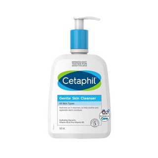 Exp.7/25 (500 มล) เซตาฟิล Cetaphil Gentle Skin Cleanser เจลทำความสะอาดผิวหน้าและผิวกาย สำหรับผิวบอบบาง แพ้ง่าย