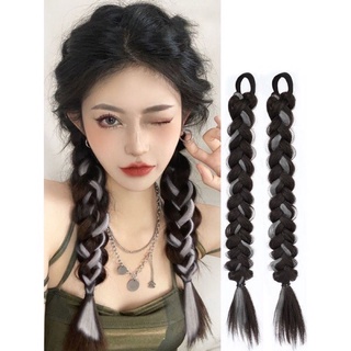 BEBAND (1ชิ้น/แพ็ค) วิกผมเปียสำเร็จรูป สวยเหมือนจริง ไม่เหมือนใคร สลับสีกับดำ มี3สีให้เลือก เเฟชั่นกำลังมา