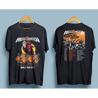 เสื้อยืด พิมพ์ลาย Helloween Pumpkins United World Tour Gildan เหมาะกับของขวัญคริสต์มาส สําหรับผู้ชาย