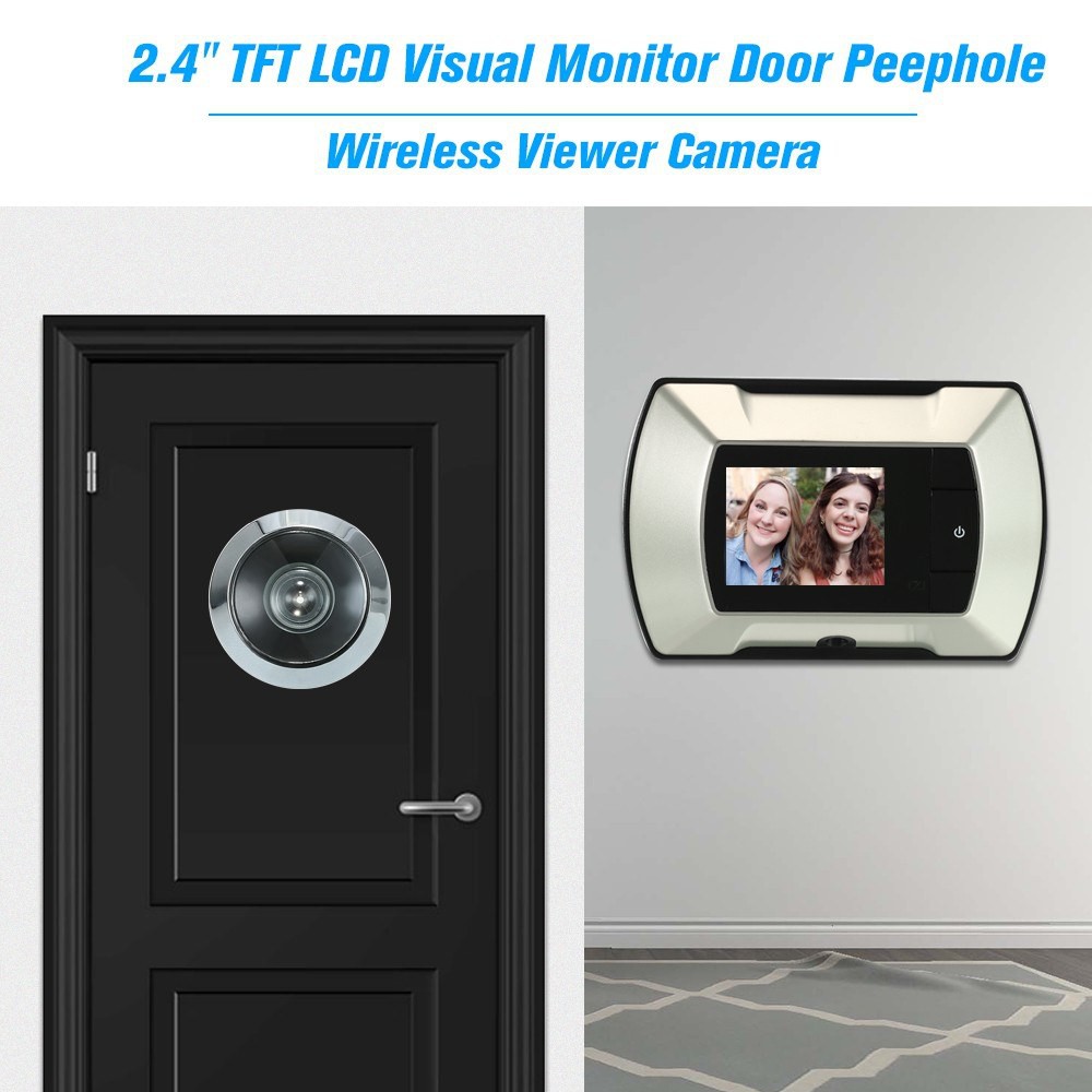 Door Peephole Wireless Viewer Camera Electric Peephole Doorbell Monitor ...