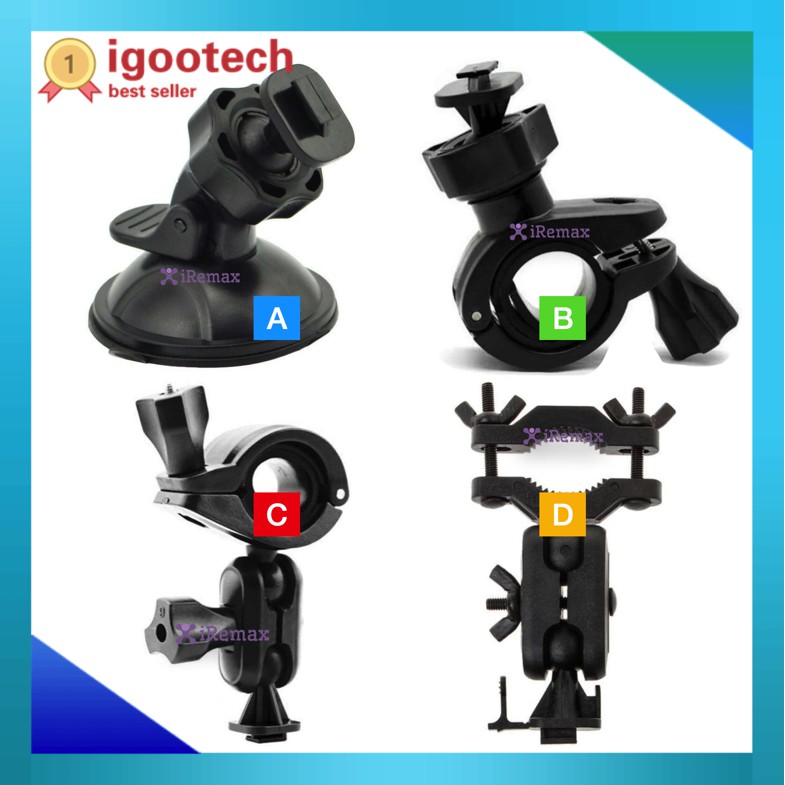 igootech ขายึดแกนกระจกมองหลังกล้องติดรถยนต์ ขาจับกล้องติดรถยนต์ หัวสไลด์ G1W /หัว 4mm /หัว 6mm /หัว1