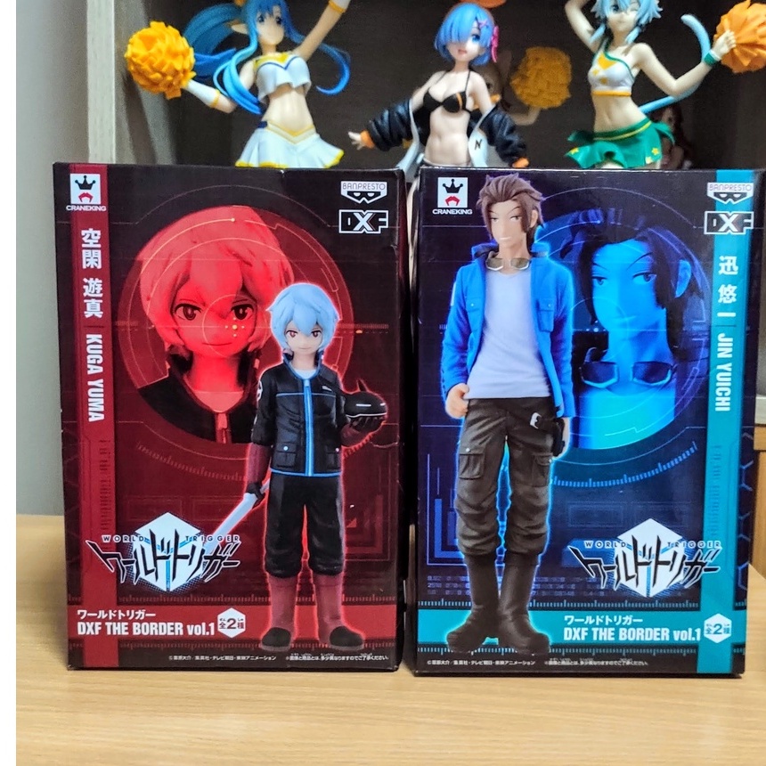 มือ1 Lot Jp แท้ แมวทอง ขายคู่ - Banpresto - World Trigger - DXF The Border Vol.1 - Yuuma & Replica &