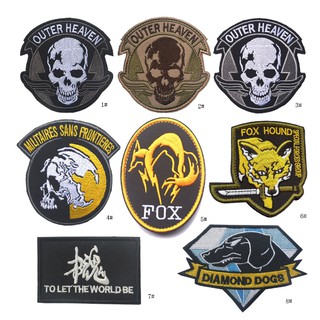 แผ่นแพทช์ Velcro MGS Peace Walker badge สําหรับใช้ในการเดินเล่น