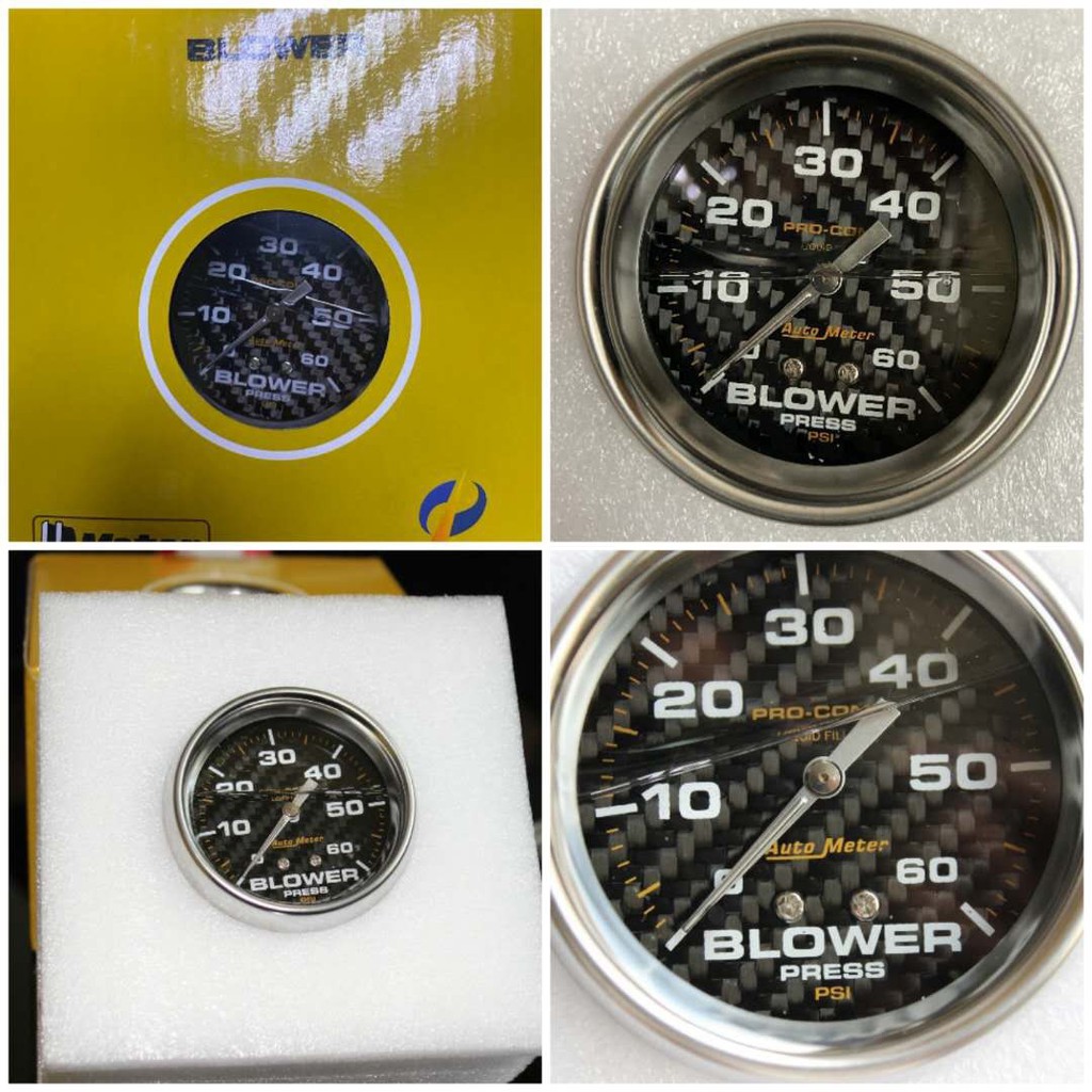 วัดบูสเทอร์โบหน้าน้ำมัน 35psi-60psiหน้าคาบอนแท้