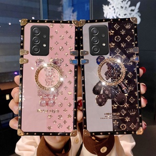 เคสโทรศัพท์มือถือ ลายการ์ตูนหมี สําหรับ Samsung Galaxy A13 A53 A52 A52s A73 A32 A12 A72 A33 A23 A42 A22 A71 A51