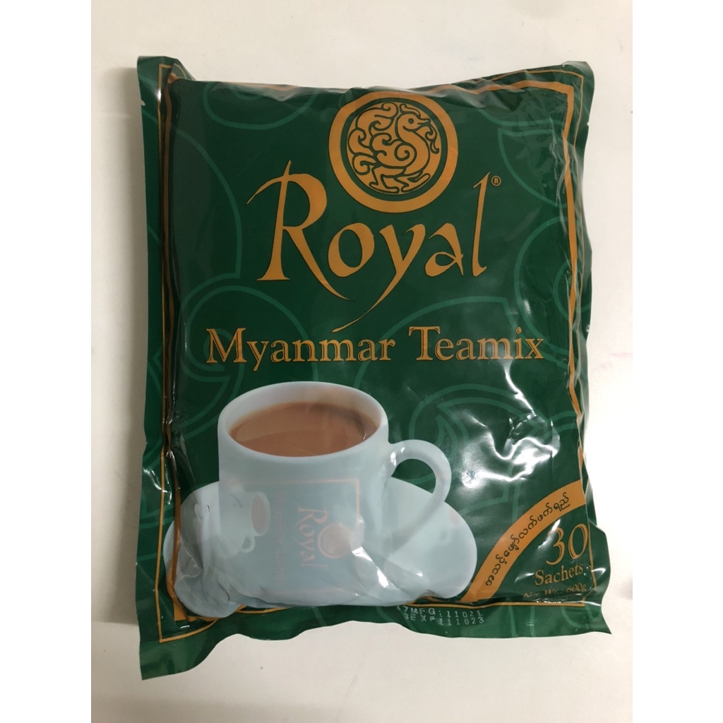 *ชาRoyal Myanmar Teamix ชานมพม่า 3in1 จากพม่า ( 1ซองใหญ่ มี 30ซองเล็ก)