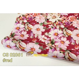 คอตต้อนสล๊าฟ(พิมพ์ดิจิตอล) Viscose Cotton Slub Digital Printed CS02061