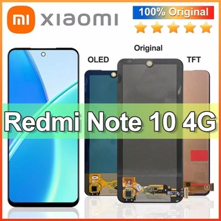 สำหรับXiaomi Redmi Note10 4G/Note10s M2101K7AI M2101K7AG จอแสดงผล LCD หน้าจอสัมผัส Digitizer กรอบสำหรับ redmi note10s