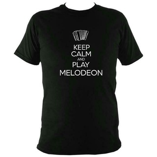 ขายดี!ขายดี เสื้อยืด พิมพ์ลาย Keep Calm Play Melodeon JBbkdg17ILfeoi91 สไตล์คลาสสิกS-5XL