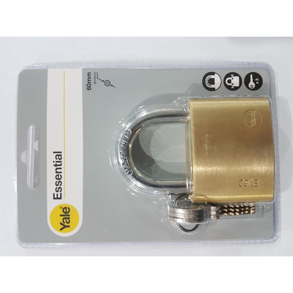 YALE 60MM PADLOCK / YALE 60 / YALE ESSENTIAL 60 YE1/60/132/1
