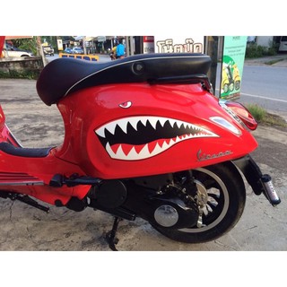 สติ๊กเกอร์ปากฉลาม Vespa 1 ชุด