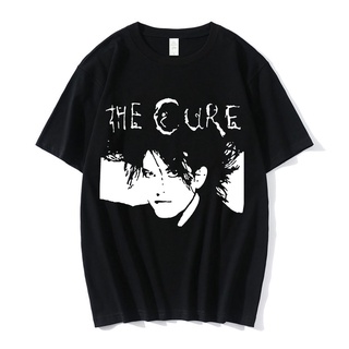 เสื้อยืดผู้ เสื้อยืด พิมพ์ลาย Robert Smith 1986 สไตล์วินเทจ คลาสสิค สีดํา สําหรับผู้ชาย S-5XL