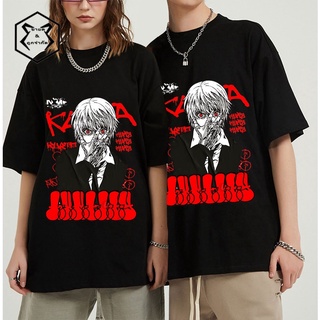 เสื้อยืดท็อป คอกลม แบบนิ่ม พิมพ์ลายการ์ตูนอนิเมะ Kawaii Hunter Hunter Killua Zoldyck สําหรับผู้ชาย