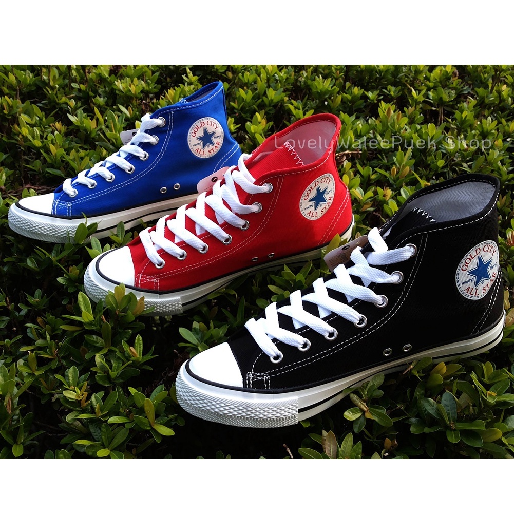 รองเท้าผ้าใบหุ้มข้อGoldCity มี 11 สี Size 37-45  พร้อมส่ง!!