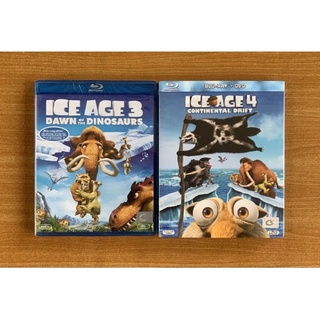 (ขายรวม) Blu-ray : Ice Age 3 Dawn of the Dinosaurs + 4 Continental Drift ไอซ์ เอจ [มือ 1] Cartoon บลูเรย์ หนัง