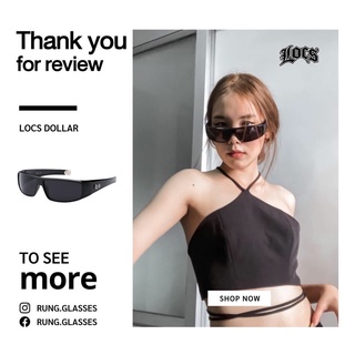 แว่นตา Locs Dollar BK ( ล็อคส์ ดอลลาร์ ดำ )