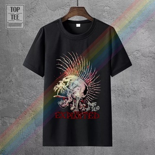 เสื้อยืด พิมพ์ลาย The Exploited Punks Not Dead Cool สไตล์คลาสสิก พลัสไซซ์ สําหรับผู้ชาย