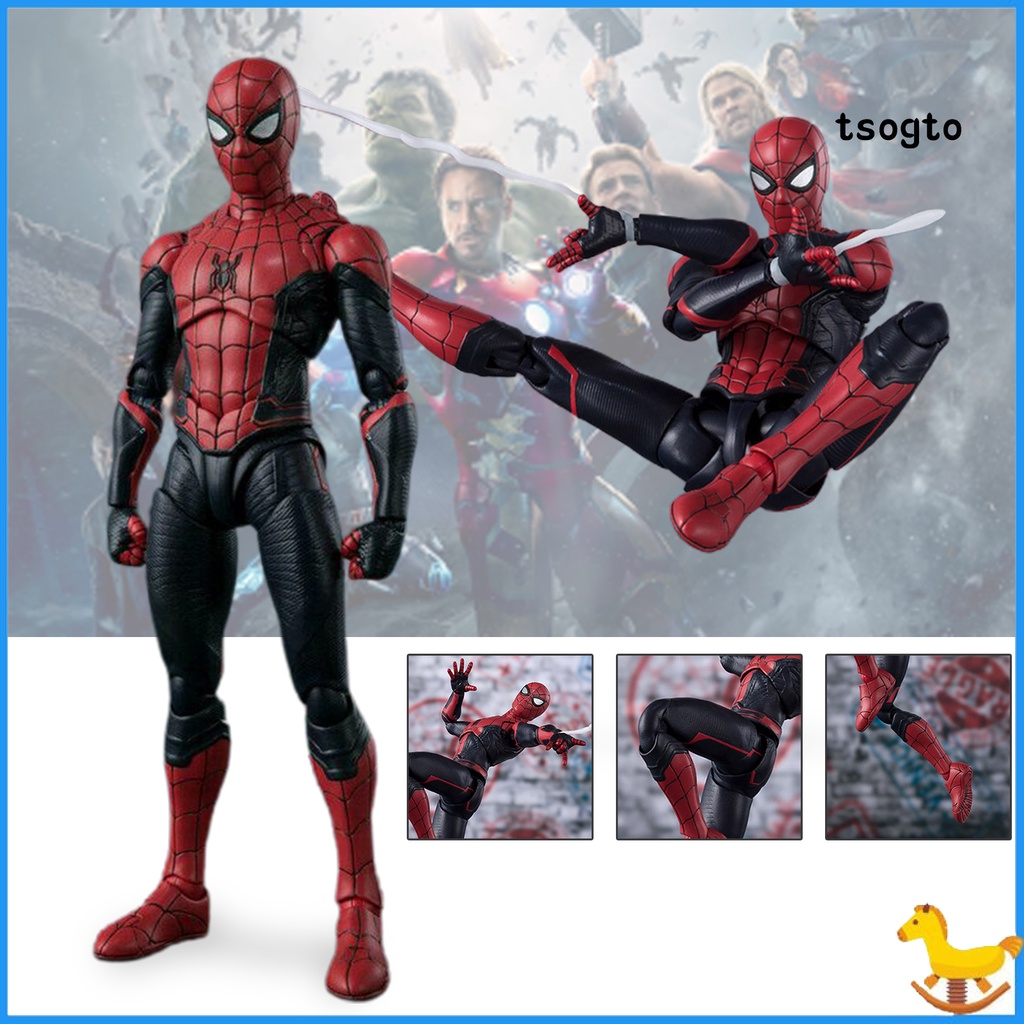 Tsogto spider man estatuilla encantadora articulaciones móviles The  Avengers Figura spiderman Modelo Para niños rOOQ | Shopee Thailand