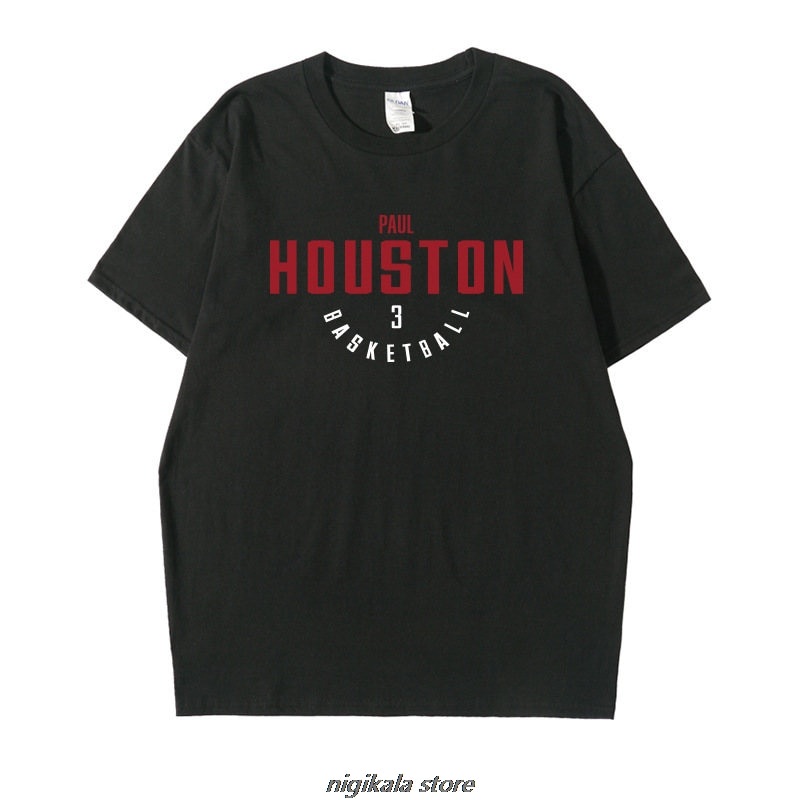 Houston Chris Paul Men's T-shirt Top Fashion Cotton Short Sleeve